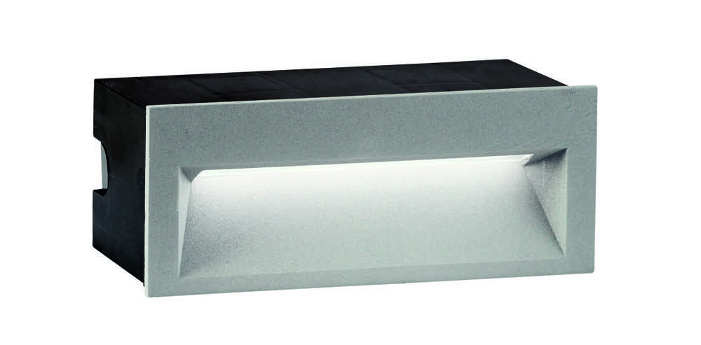 4W LED sieninis šviestuvas THETA, pilkas, 3000K, 4198900