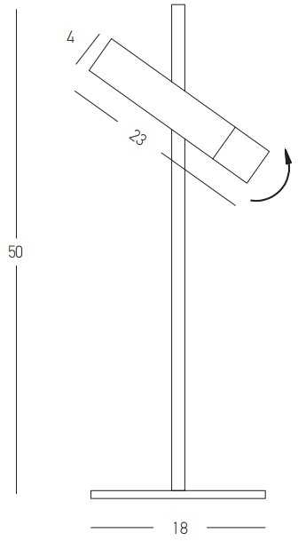 4W LED stalo šviestuvas, aukso/juodos sp., 3000K, 22030