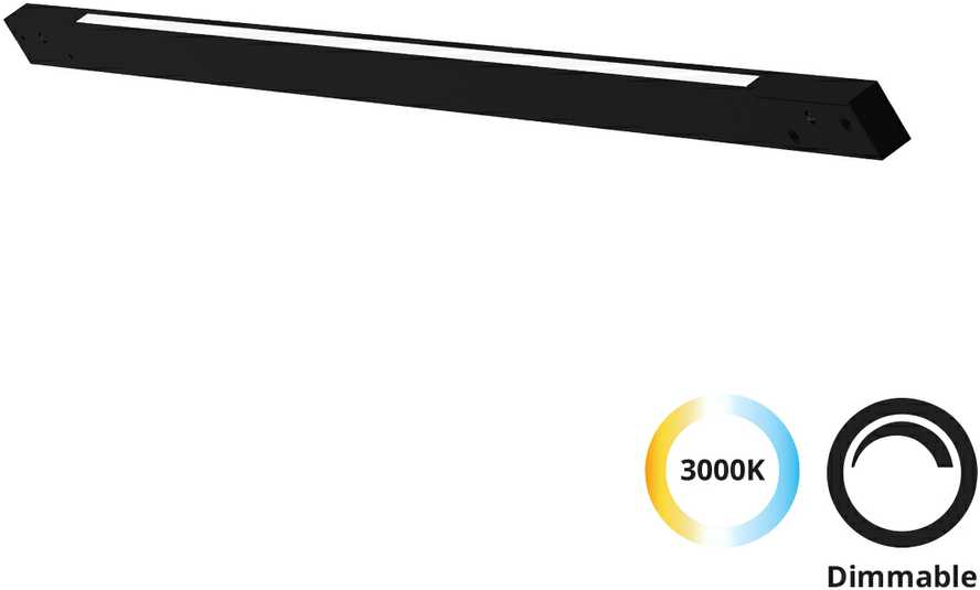 4W LED šviestuvas į magnetinius bėgelius MICRO MAGNETIC, juodas, 3000K, dimeriuojamas, 4315700