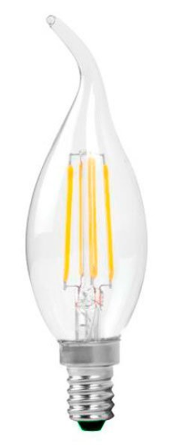 4W LED žvakės formos lemputė OPTONICA, E14, 2700K
