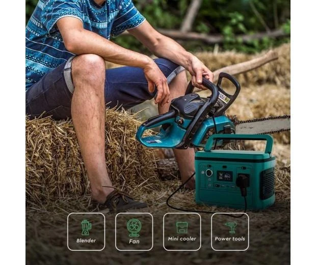 V-tac 500W nešiojama elektros stotelė, 26,2Ah / 21,6V, su apsauga nuo trumpojo jungimo, perkrovos ir perkaitimo