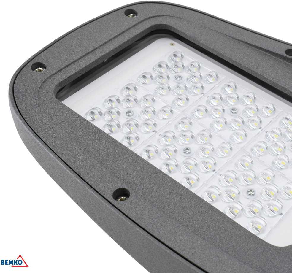 50W LED gatvės šviestuvas JASPER, pilkas, 6000K, IP66