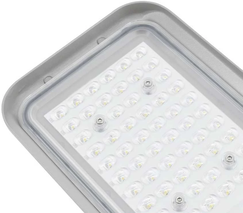 Bemko 50W LED gatvės šviestuvas JAZMIN, šviesiai pilkas, 4000K, IP65, 140°x70°