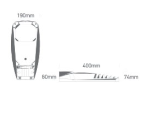 50W LED gatvės šviestuvas, juodas, 3000K, 70114/B/W