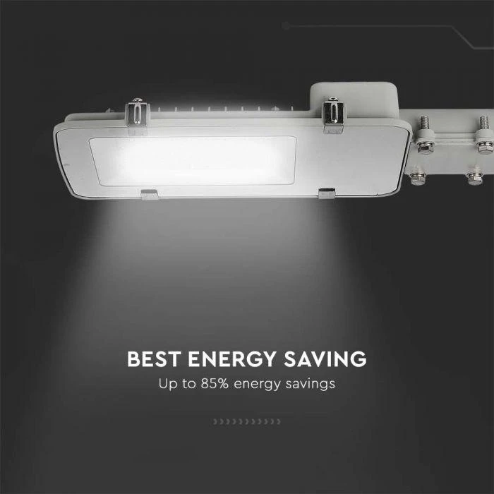 50W LED gatvės šviestuvas, pilkas, 4000K, SAMSUNG LED chip
