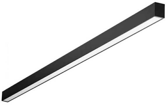 50W LED linijinis paviršinis šviestuvas BARIS 40, juodas, 3000K, IP20, 114cm