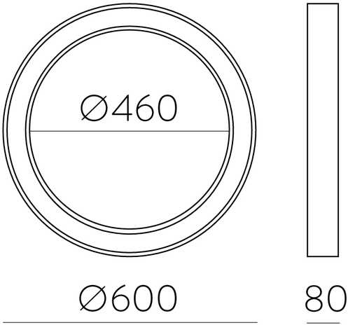 50W LED lubinis šviestuvas ALISO, juodas, 2700/3000/4000K, dimeriuojamas, P3742174NDP