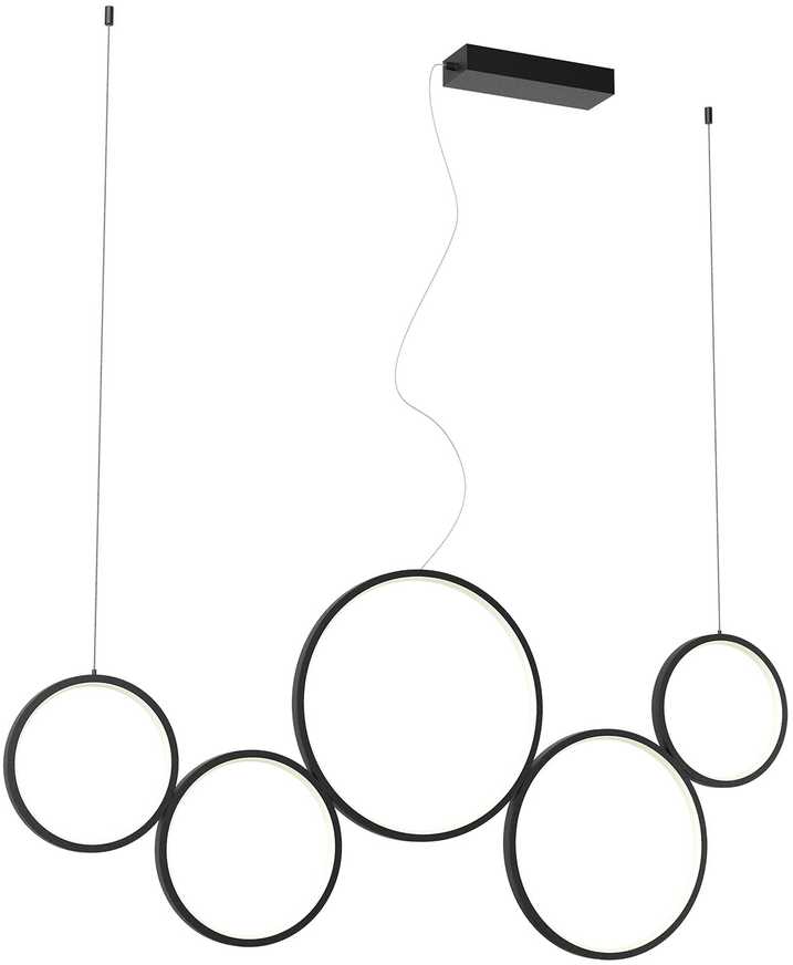 50W LED pakabinamas šviestuvas ATHENA, juodas, 3000/4000/6000K, dimeriuojamas