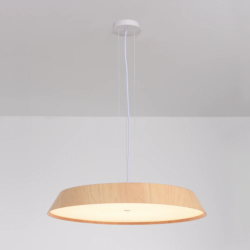 50W LED pakabinamas šviestuvas CORA, medžio/baltos sp., 2700/3000K, C4015070OAK