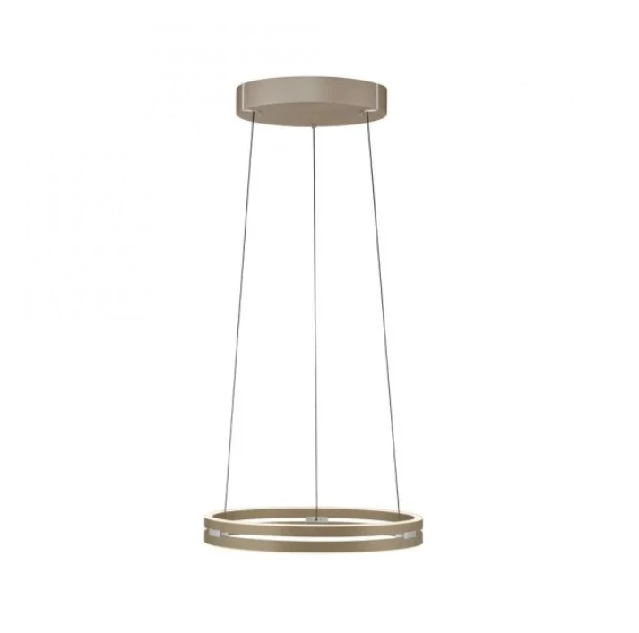 50W LED pakabinamas šviestuvas E-LOOP, bronzos sp., 2700-5000K, dimeriuojamas, 50cm, reguliuojamo aukščio