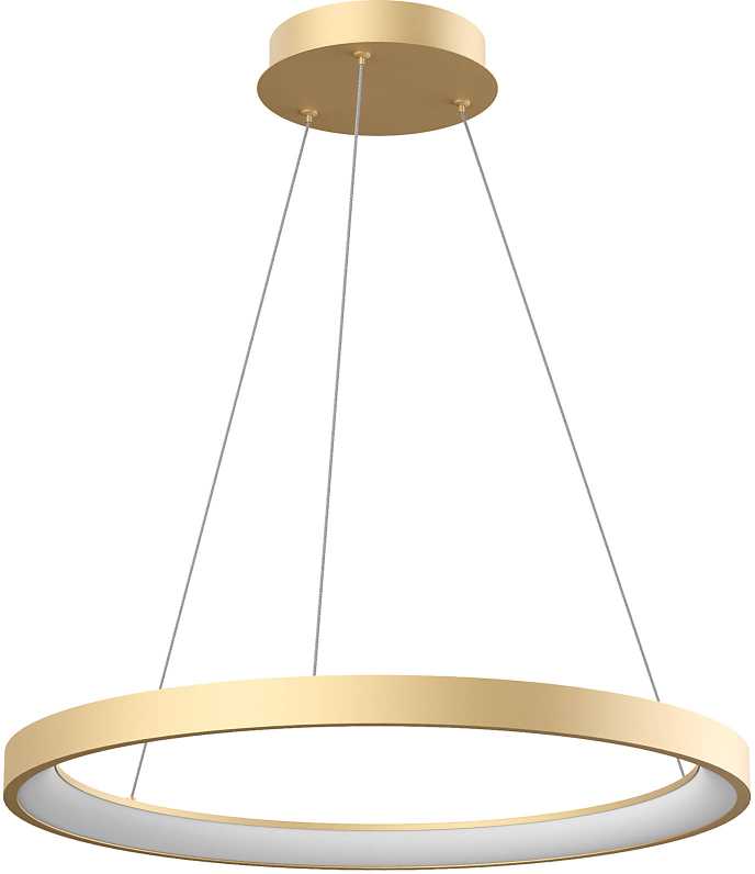 50W LED pakabinamas šviestuvas ICONIC, matinės aukso sp., 3000/4000K, dimeriuojamas, 01-3912