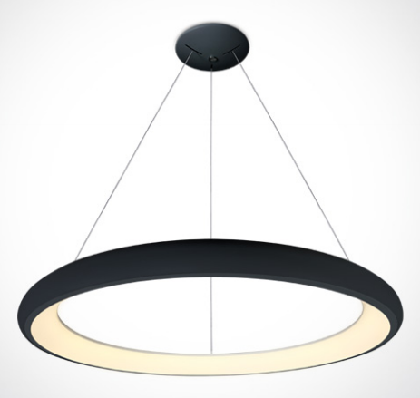50W LED pakabinamas šviestuvas, juodas, 3000K, 62144NB/B/W