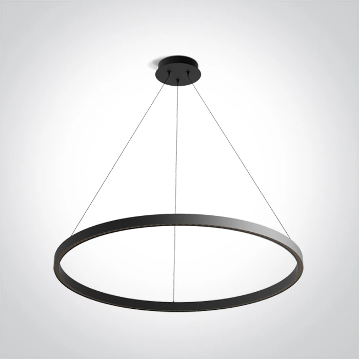 50W LED pakabinamas šviestuvas, juodas, 3000K, 63156/B/W