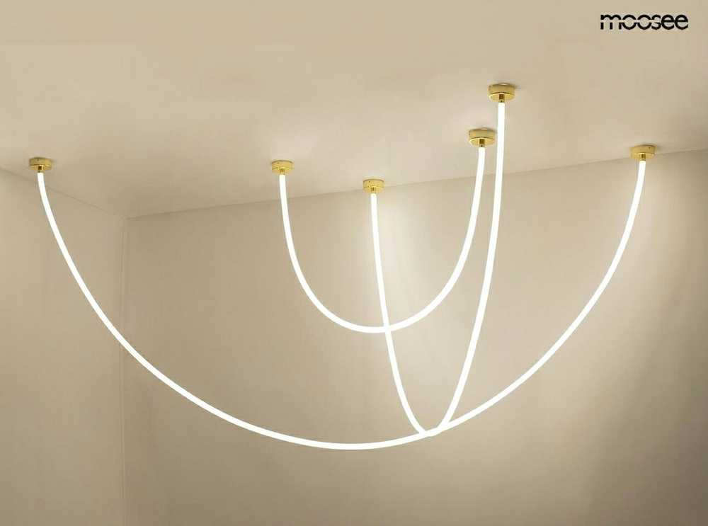 50W LED pakabinamas šviestuvas LASSO 500 SMART, aukso sp., 3000/4000K