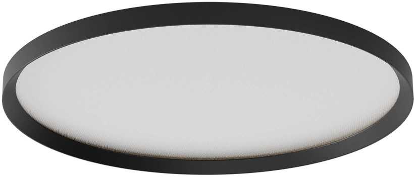 50W LED paviršinis/pakabinamas šviestuvas DAMA, juodas, 3000/4000/5000K, 60cm, 01-3755