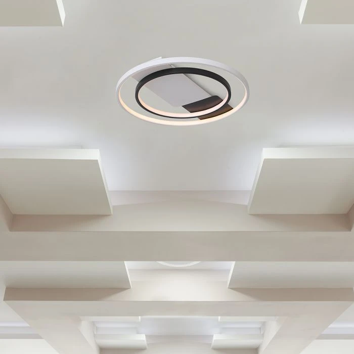 Lubinis šviestuvas 50W LED paviršinis šviestuvas, baltos/juodos sp., 3000/4500/6500K, dimeriuojamas