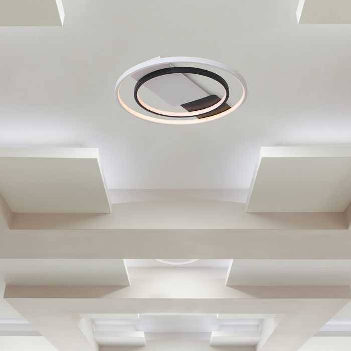 Lubinis šviestuvas 50W LED paviršinis šviestuvas, baltos/juodos sp., 3000/4500/6500K, dimeriuojamas