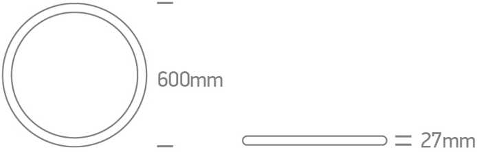 Lubinis šviestuvas 50W LED paviršinis šviestuvas, baltos sp., 2800/3300/4000K, 600mm, UGR19, 62020FU/W/V