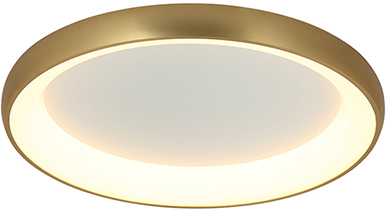 Lubinis šviestuvas 50W LED paviršinis šviestuvas, matinės aukso sp., 3000K, dimeriuojamas, 2050
