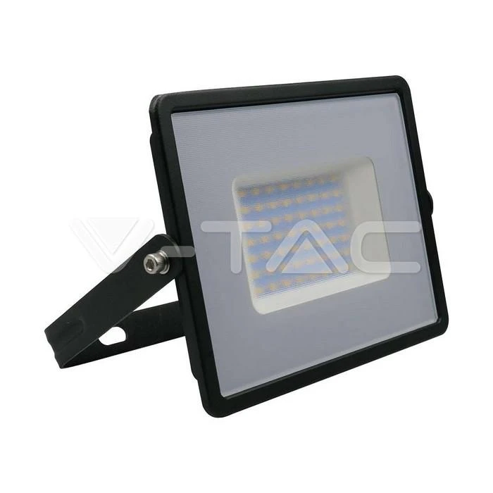 V-tac 50W LED prožektorius, E-serija, juodu korpusu, 6500K
