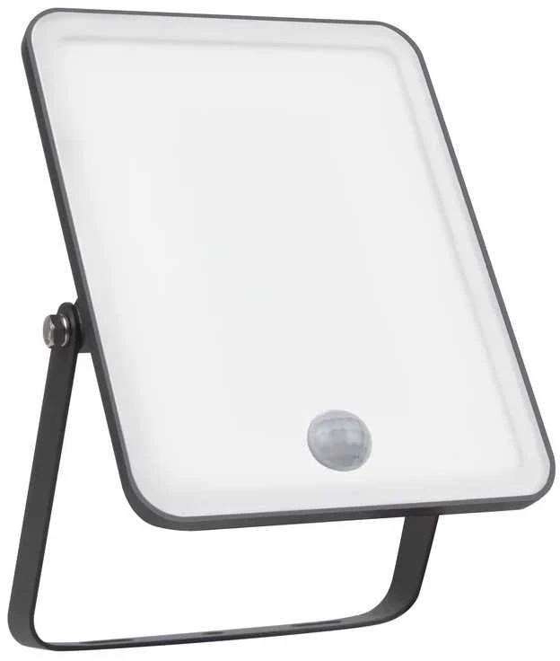 Ledvance 50W LED prožektorius ESSENTIALS, juodas, 4000K, su judesio davikliu