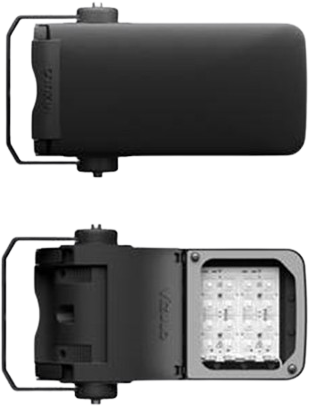 50W LED prožektorius - gatvės šviestuvas STORK LITTLE SISTER FLOOD, juodas (RAL 9004), 3000K