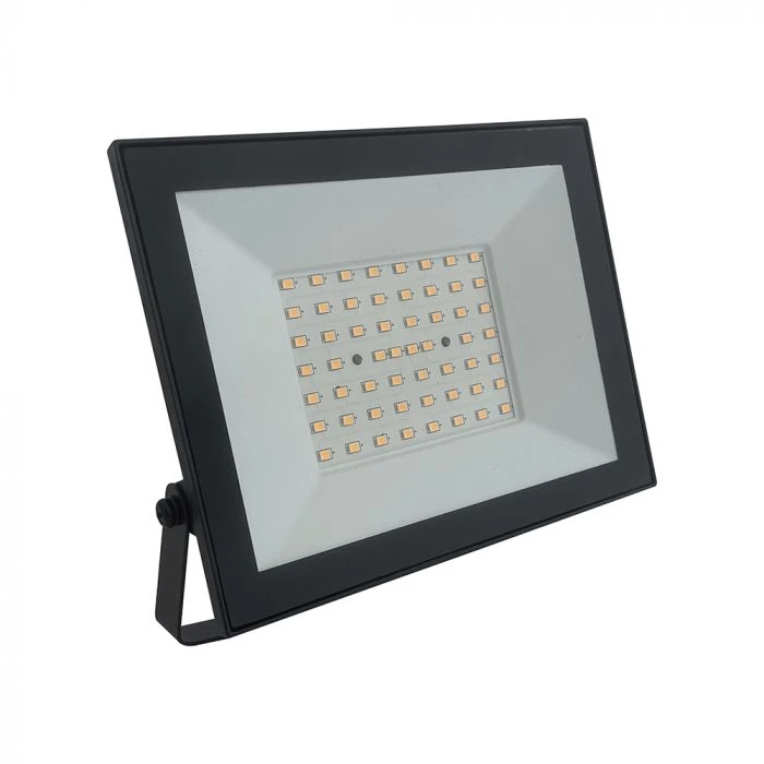 50W LED prožektorius, juodas, 3000K
