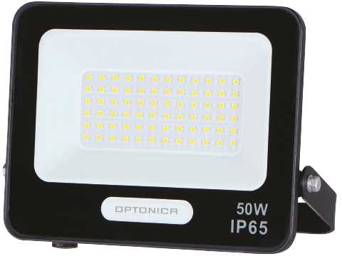 50W LED prožektorius, juodas, 3000K