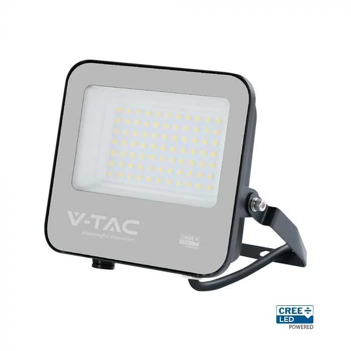 V-tac 50W LED prožektorius, juodas, 6500K, CREE LED chip