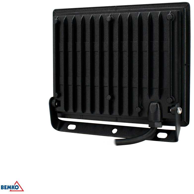 Kafler 50W LED prožektorius KASTEL, juodas, 6500K, IP65, 110°