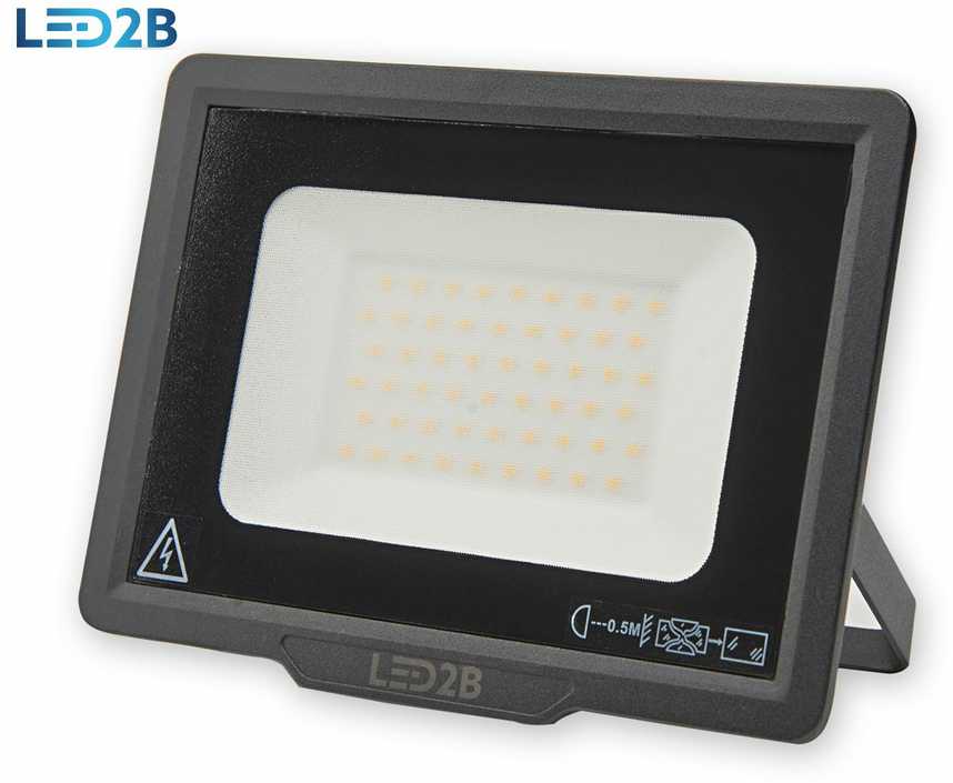 50W LED prožektorius MH, juodas, 6500K