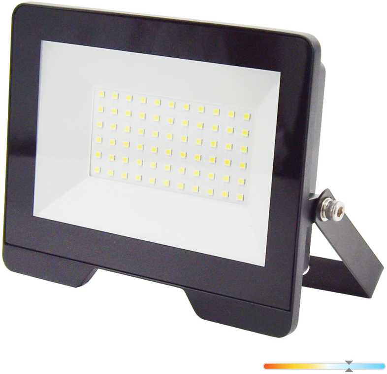 50W LED prožektorius MH, juodas, 6500K, IP65
