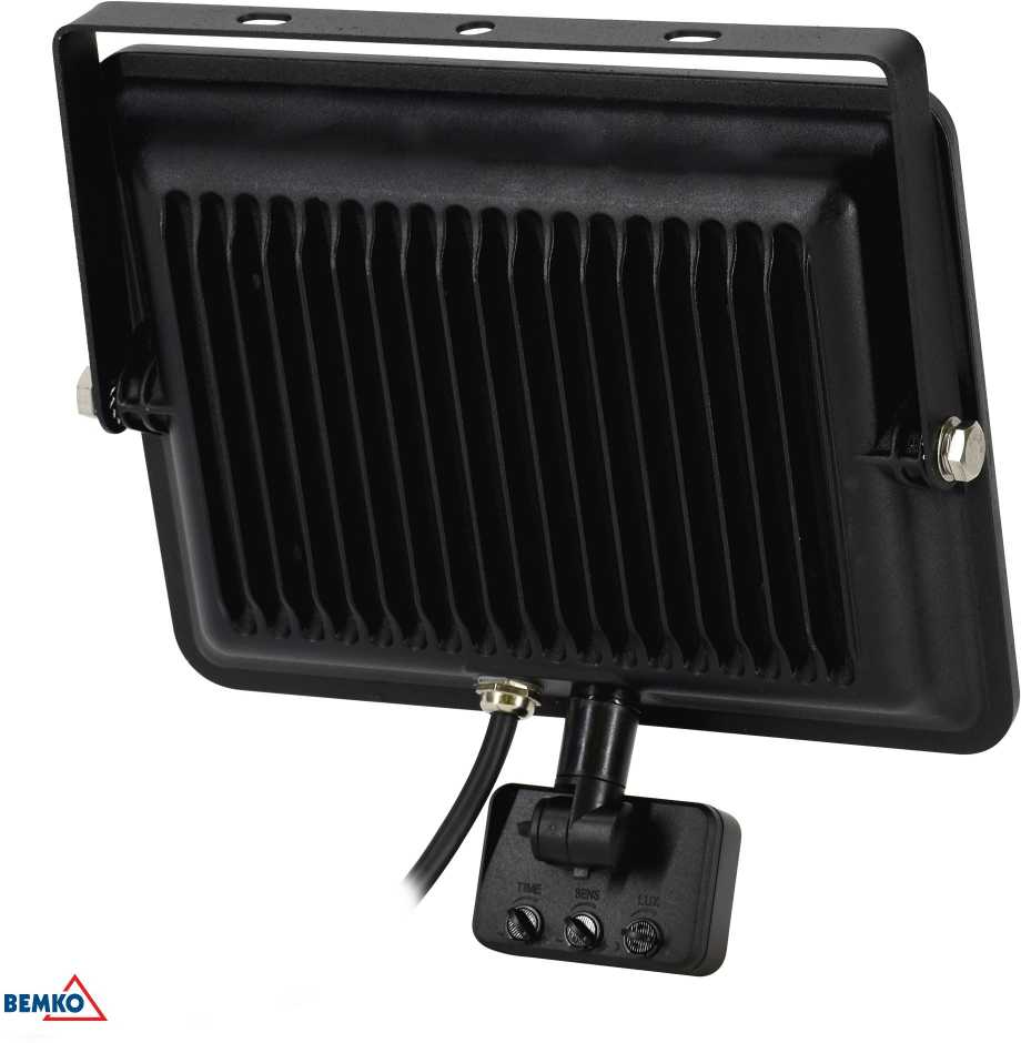 50W LED prožektorius su judesio davikliu LOFOT, juodas, 4000K, IP65