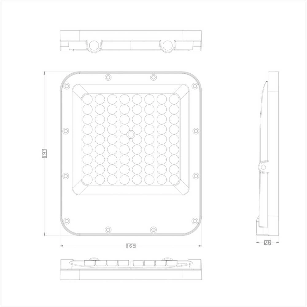 Pakabinamas šviestuvas 50W LED prožektorius TIMBO, pilkas, 4000K