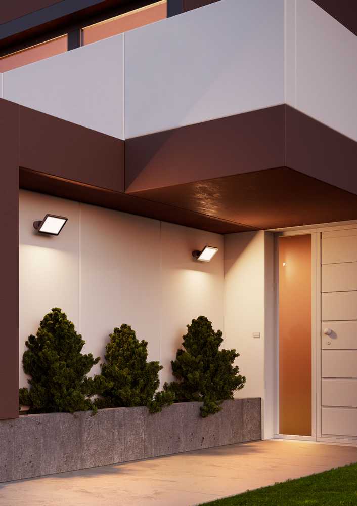 Sieninis šviestuvas 50W LED sieninis lauko šviestuvas FLUX, tamsiai pilkas, 3000K, IP65, 90244