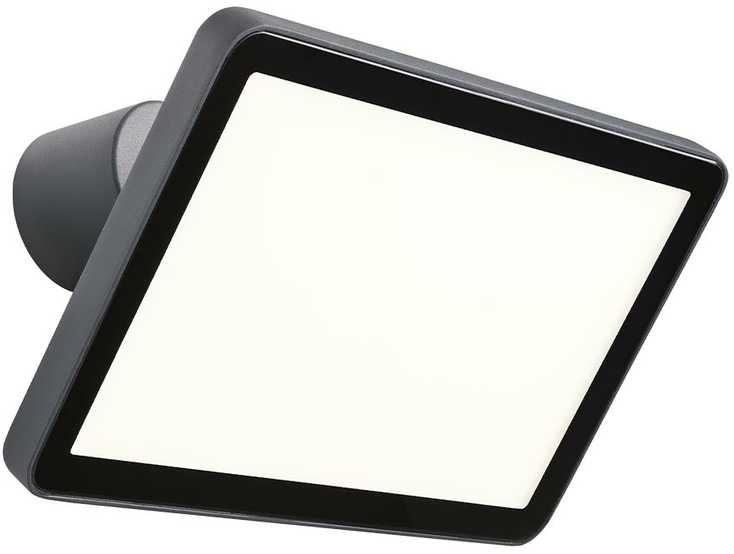 Sieninis šviestuvas 50W LED sieninis lauko šviestuvas FLUX, tamsiai pilkas, 3000K, IP65, 90244