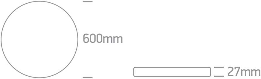 Lubinis šviestuvas 50W LED vidaus plafonas, apvalus, juodas, 2800/3200/4000K, 62006D/B/V