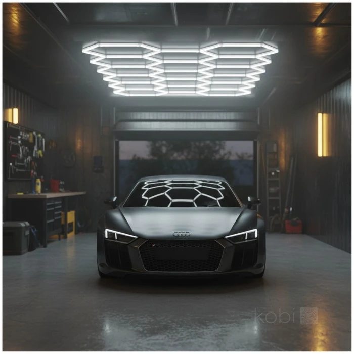 513W LED lubinis šviestuvas HEXLINE 300x516cm, baltas, 4000K
