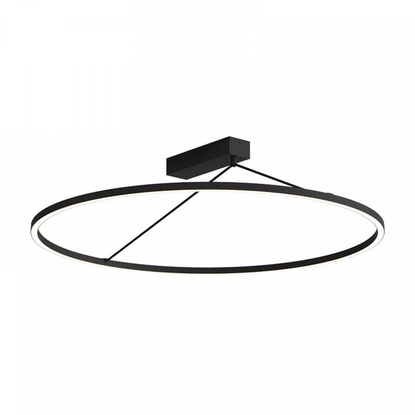 51W LED lubinis šviestuvas, juodas, 3000K, dimeriuojamas, 78cm, 2563