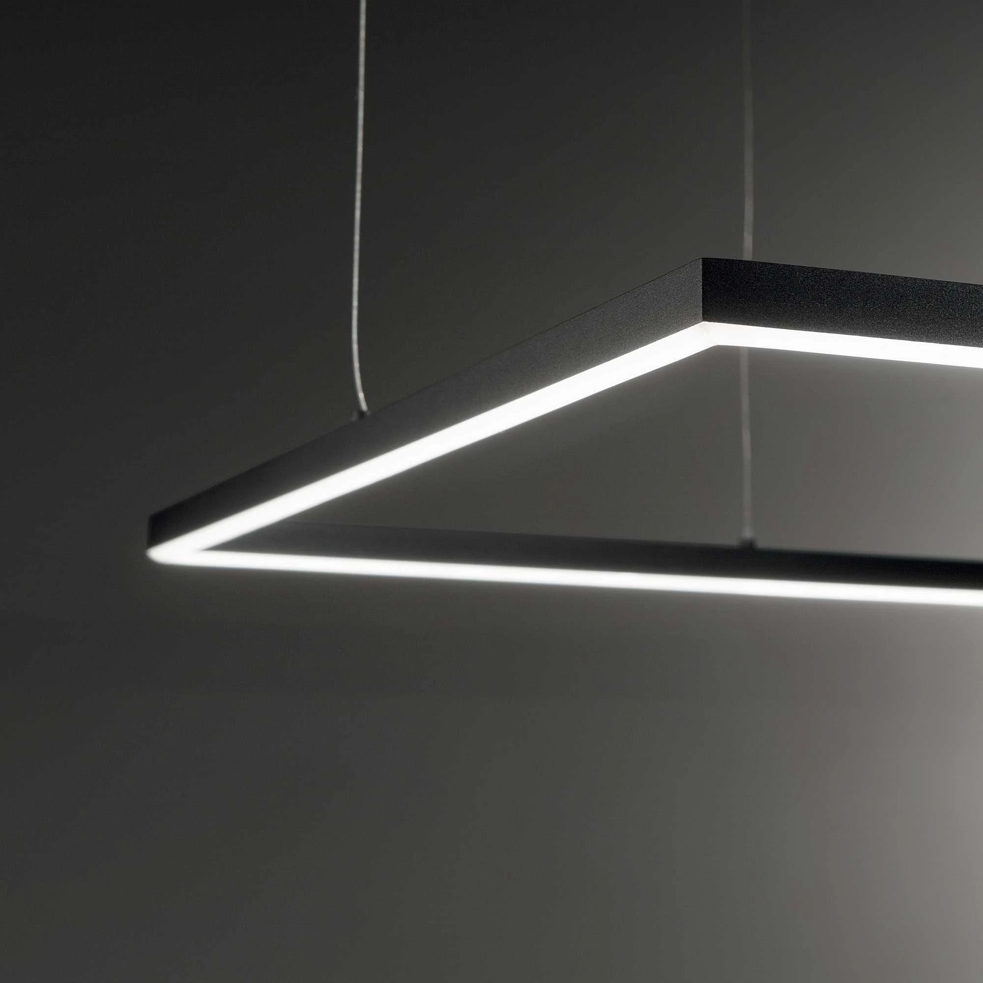 Ideal Lux Pakabinamas šviestuvas Oracle Slim D90 Square Bk 3000K