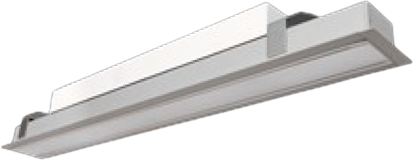 52W LED linijinis įleidžiamas šviestuvas X-LINE SLIM, baltas, 4000K, IP40