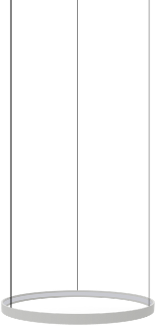 52W LED pakabinamas šviestuvas - modulis LOOP, baltas, 2700/3000K, C3997070B