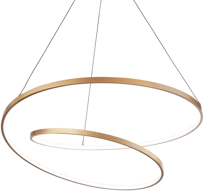52W LED pakabinamas šviestuvas OZ, žalvario sp., 2700K, 342429