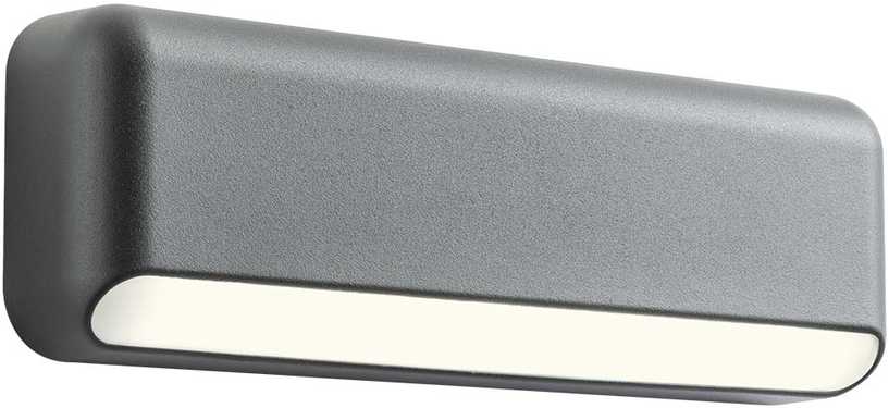 Sieninis šviestuvas 5,2W LED sieninis lauko šviestuvas SAPO, tamsiai pilkas, 3000K, IP65, 90072