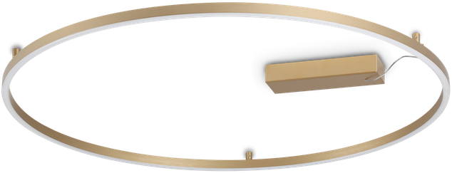 53W LED lubinis šviestuvas ORACLE SLIM, žalvario sp., 3000K, 370279