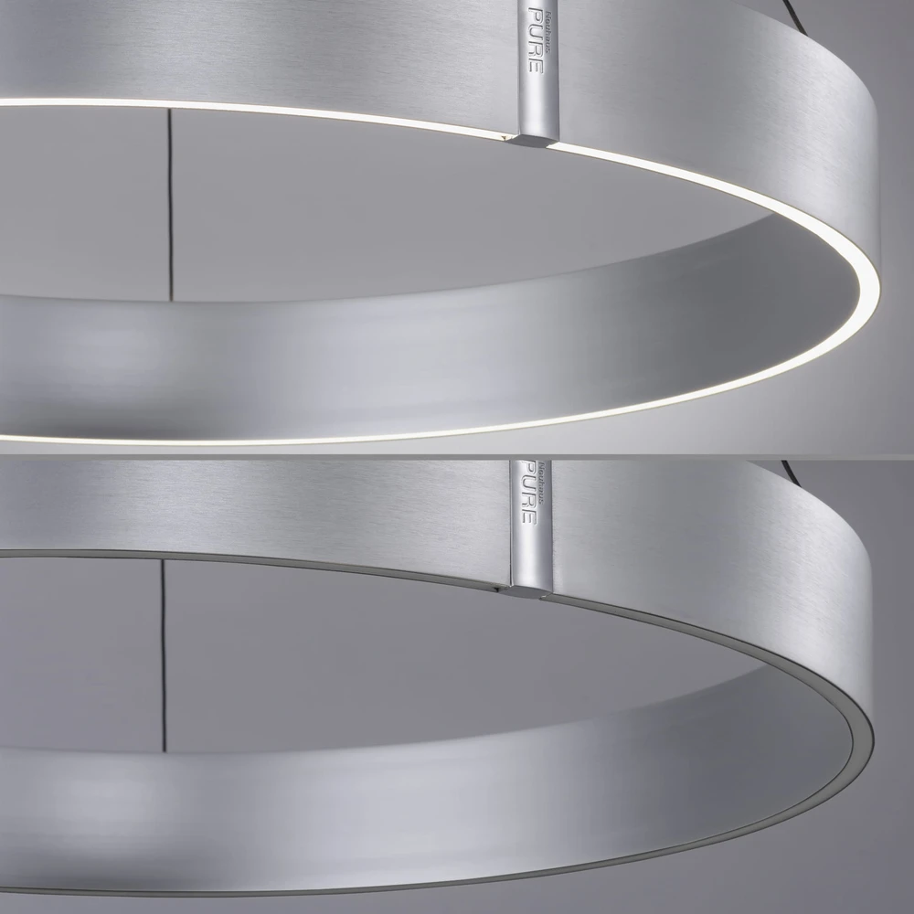 53W LED pakabinamas šviestuvas E-CLIPSE, aliuminio sp., 2700-5000K, dimeriuojamas, 70cm, reguliuojamo aukščio