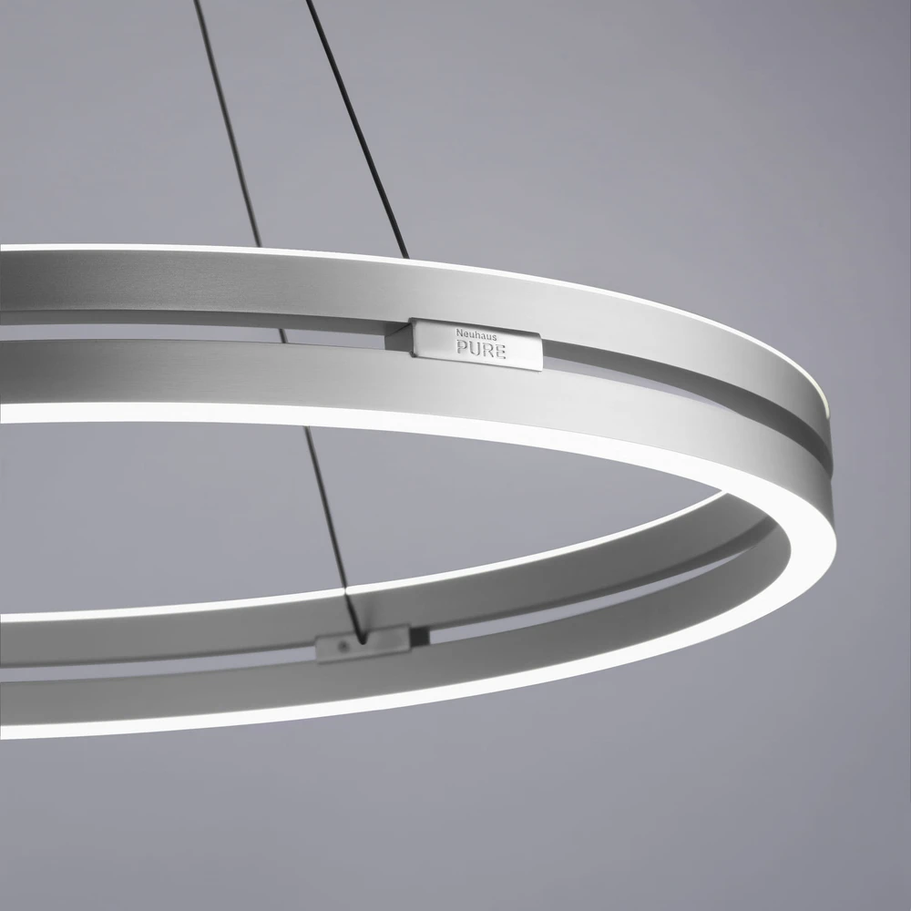 53W LED pakabinamas šviestuvas E-LOOP, aliuminio sp., 2700-5000K, dimeriuojamas, 70cm, reguliuojamo aukščio