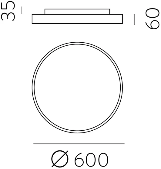 54W + 7,5W LED lubinis šviestuvas LISBOA, juodas, 3000/4000K, dimeriuojamas, P3851170NDT