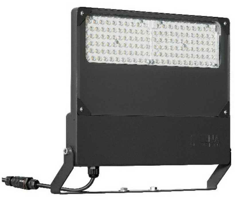 54W asimetrinės apšvietos prožektorius QUEST 2 LED, antracito sp., 4000K, DALI