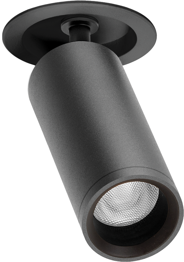 5,5W įleidžiamas šviestuvas FIT RECESSED, juodas, 3000K, 19°, DALI, su maitinimo šaltiniu
